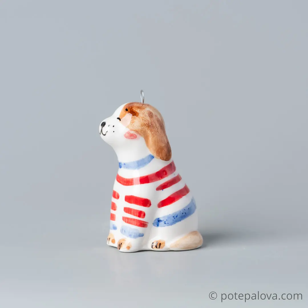 картинка Фарфоровая игрушка "Щенок" 3 - DishWishes.Ru