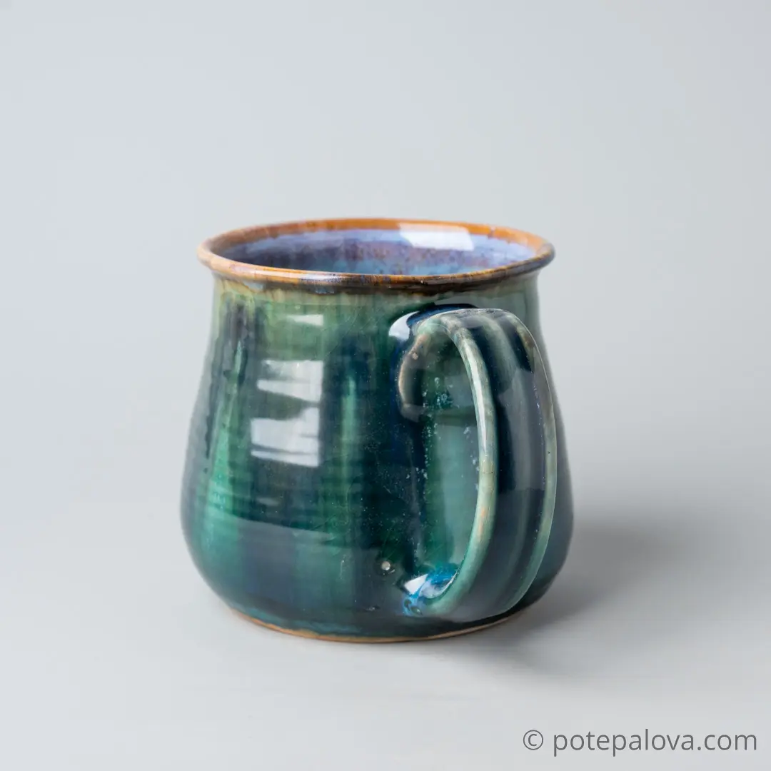 картинка Кружка Юрия Пересады большая зеленая  - DishWishes.Ru