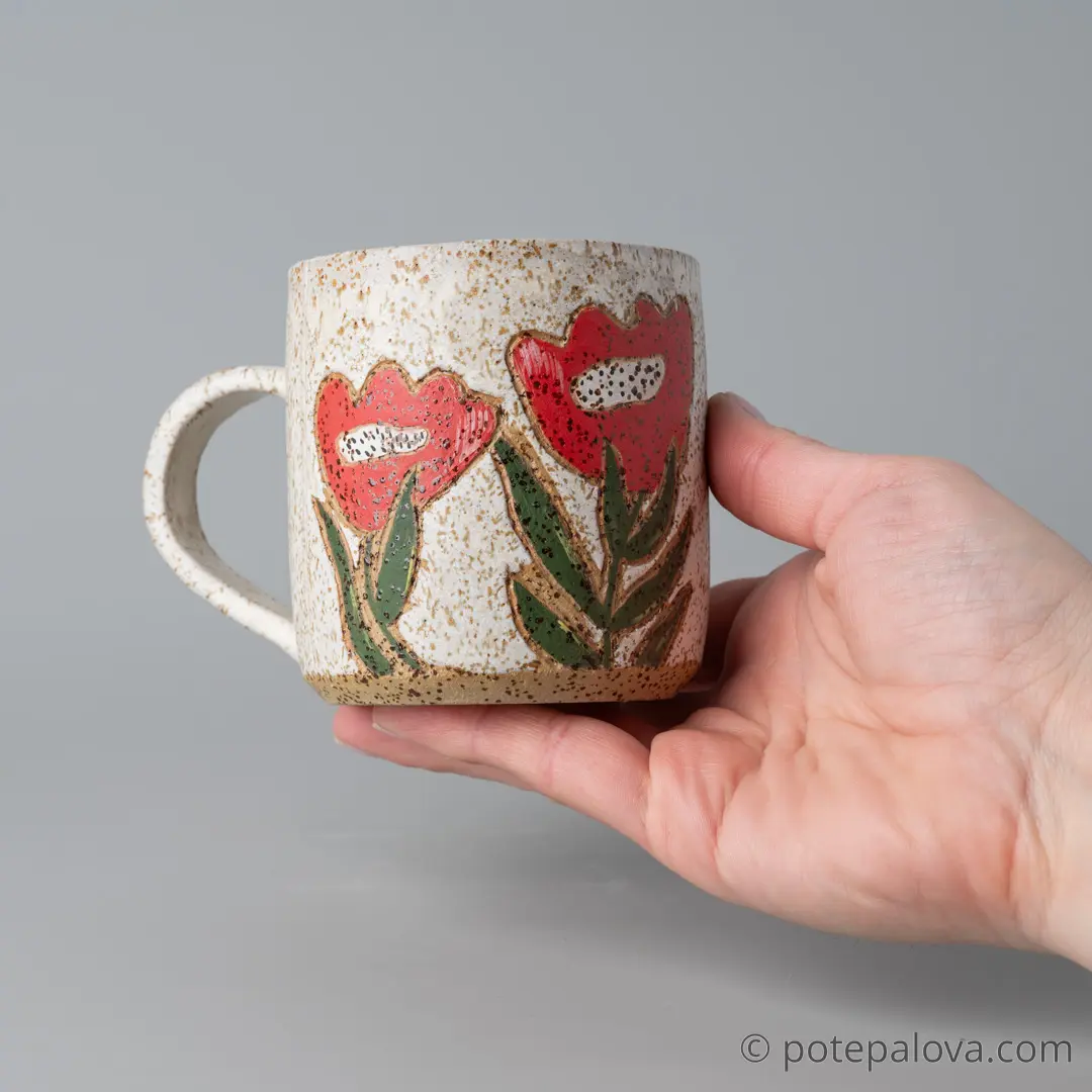 картинка Кружка "Аленький цветочек" - DishWishes.Ru