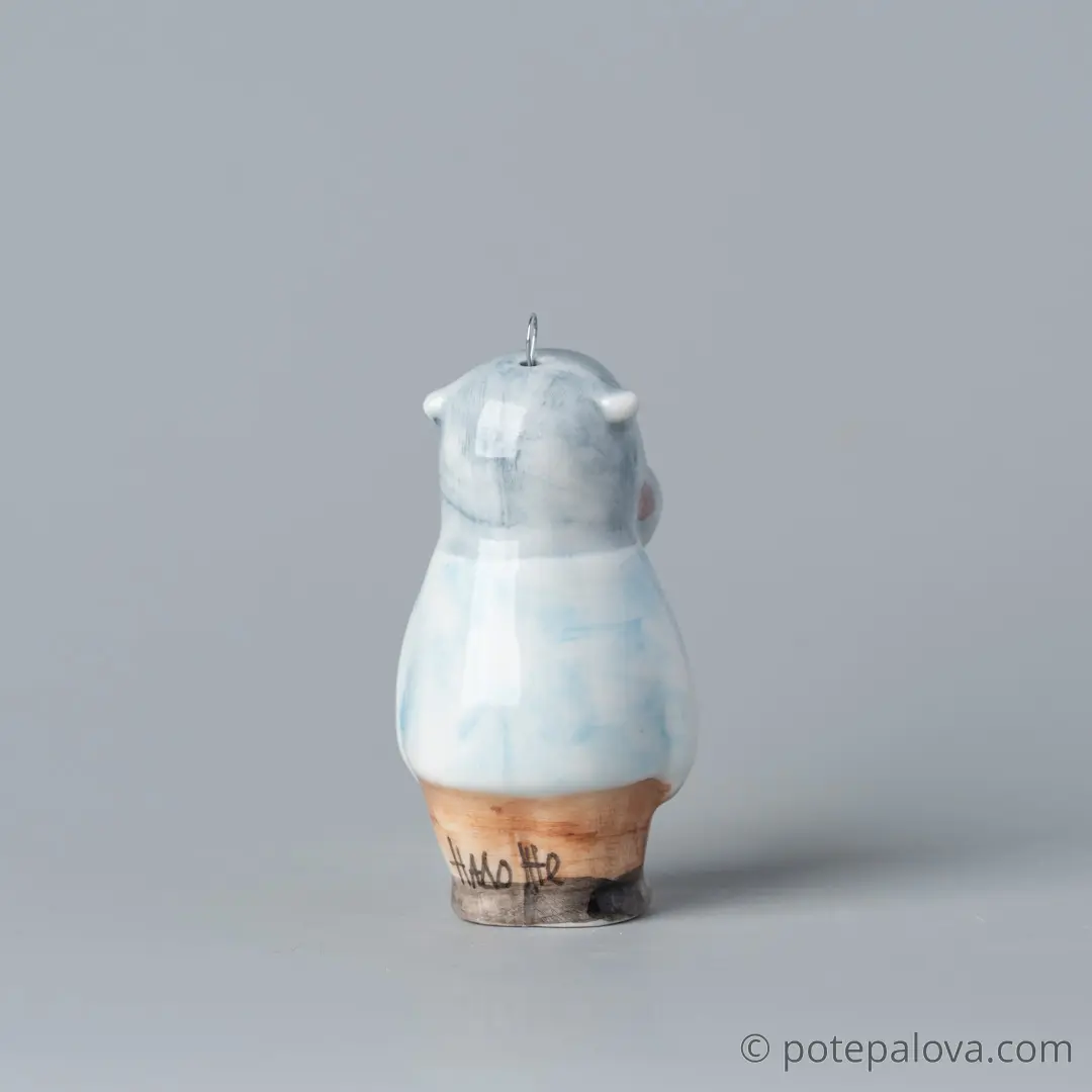 картинка Фарфоровая игрушка "Бегемотик" 1 - DishWishes.Ru