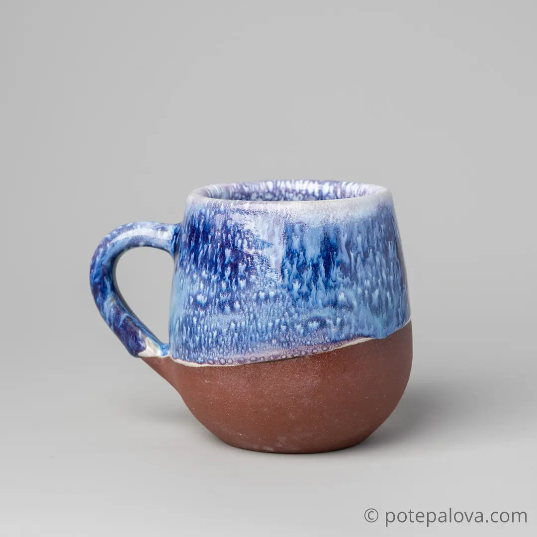 картинка Кружка "Космос" на красной глине 3 - DishWishes.Ru