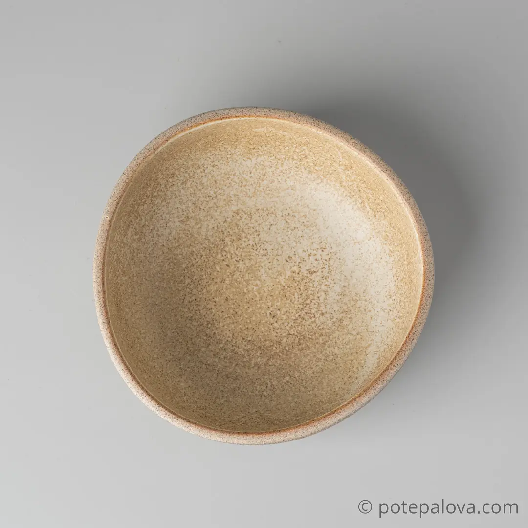 картинка Боул гончарный Sigma "Песочный" малый  14 см - 3 - DishWishes.Ru