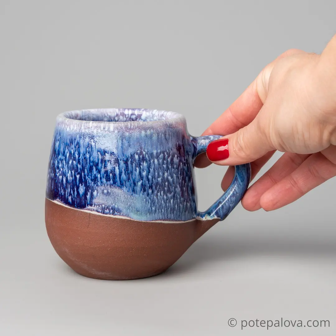 картинка Кружка "Космос" на красной глине 3 - DishWishes.Ru