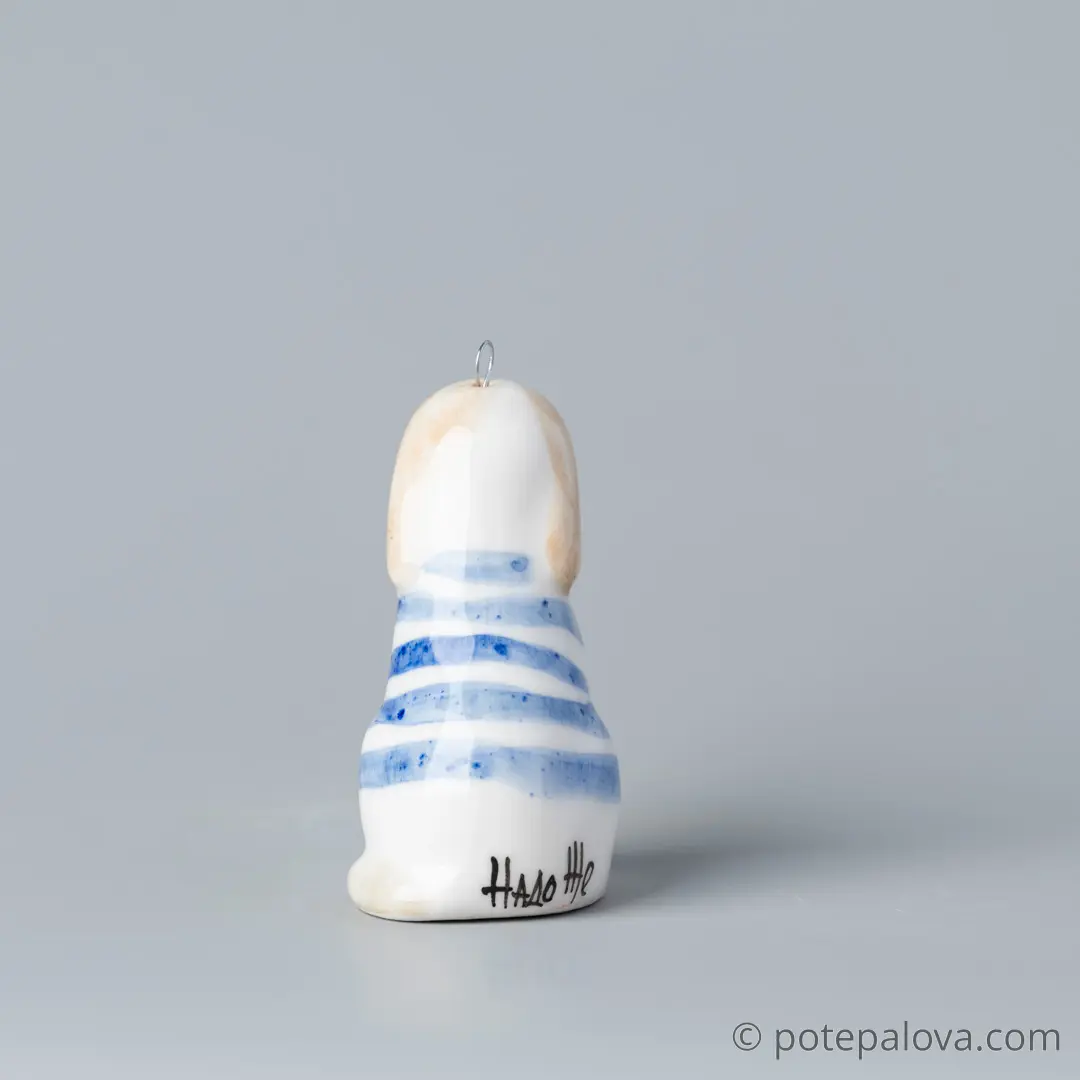 картинка Фарфоровая игрушка "Щенок" 2 - DishWishes.Ru