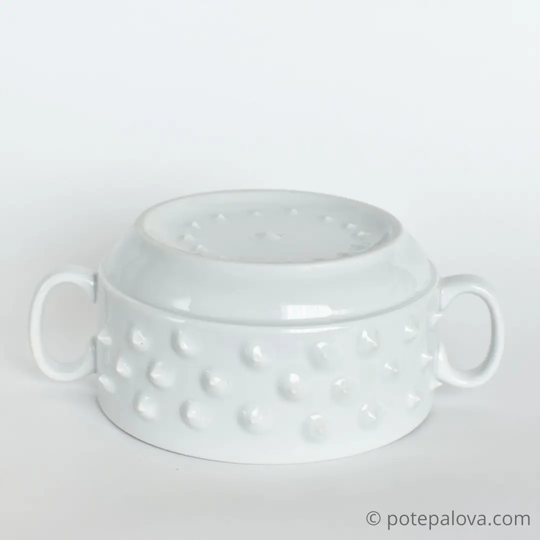 картинка Белая супница с шипами - DishWishes.Ru
